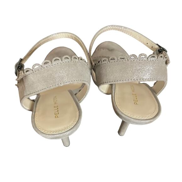 Pelle Moda Karen Pewter Heeled Sandal - Size 9.5M - NIB - Picture 5 of 10